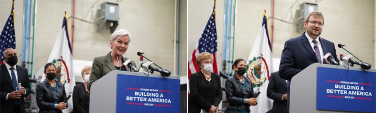 Secretary of Energy, Jennifer Granholm & IWG Executive Director, Dr. Brian J. Anderson