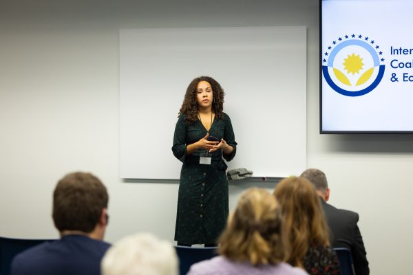 Appalachian Regional Commission Program Analyst Emily Cerna leading a breakout session